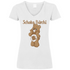 Schoko Bärchi - Glücksbärchi - V-Neck Damenshirt White