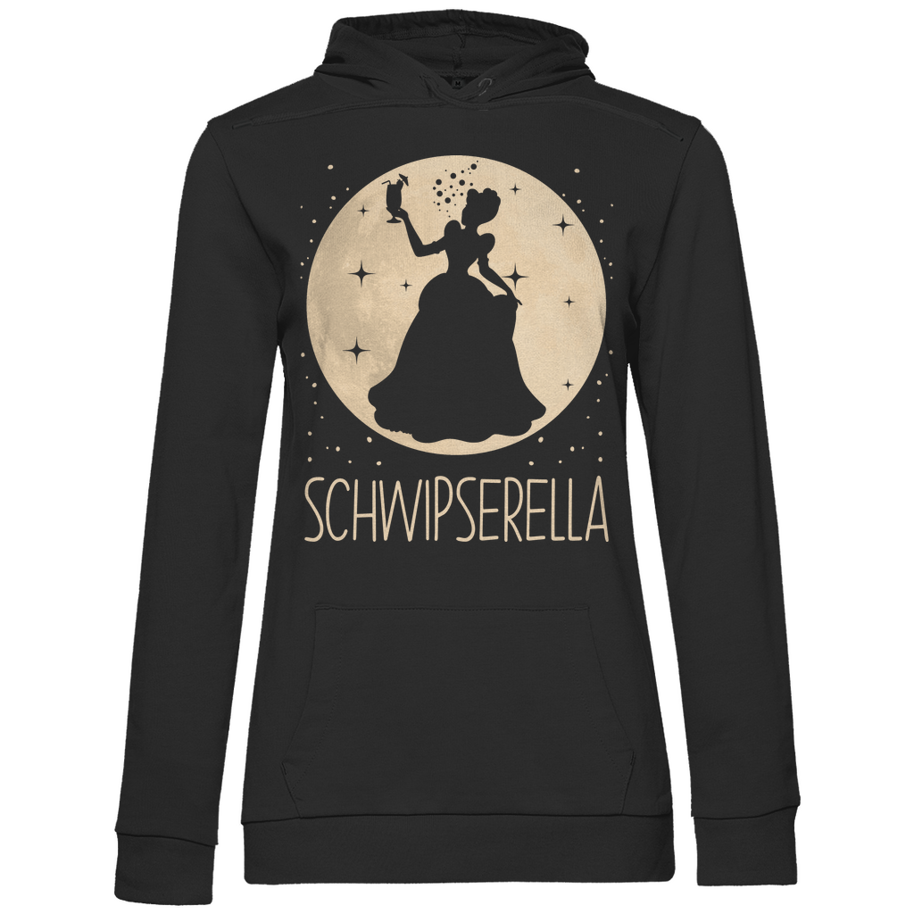 Mond Prinzessin - Schwipserella - Damen Hoodie Black