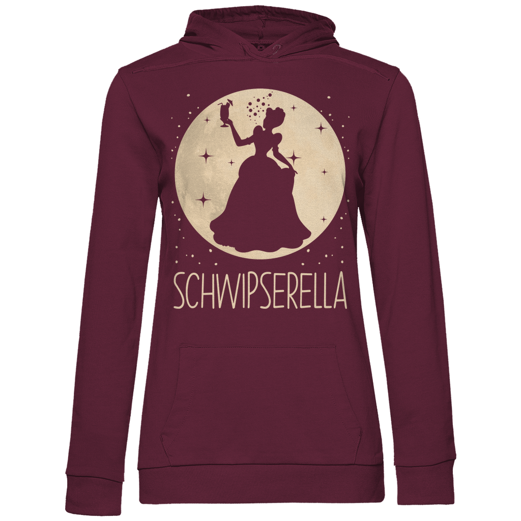 Mond Prinzessin - Schwipserella - Damen Hoodie Wine