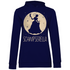 Mond Prinzessin - Schwipserella - Damen Hoodie Navy Blue