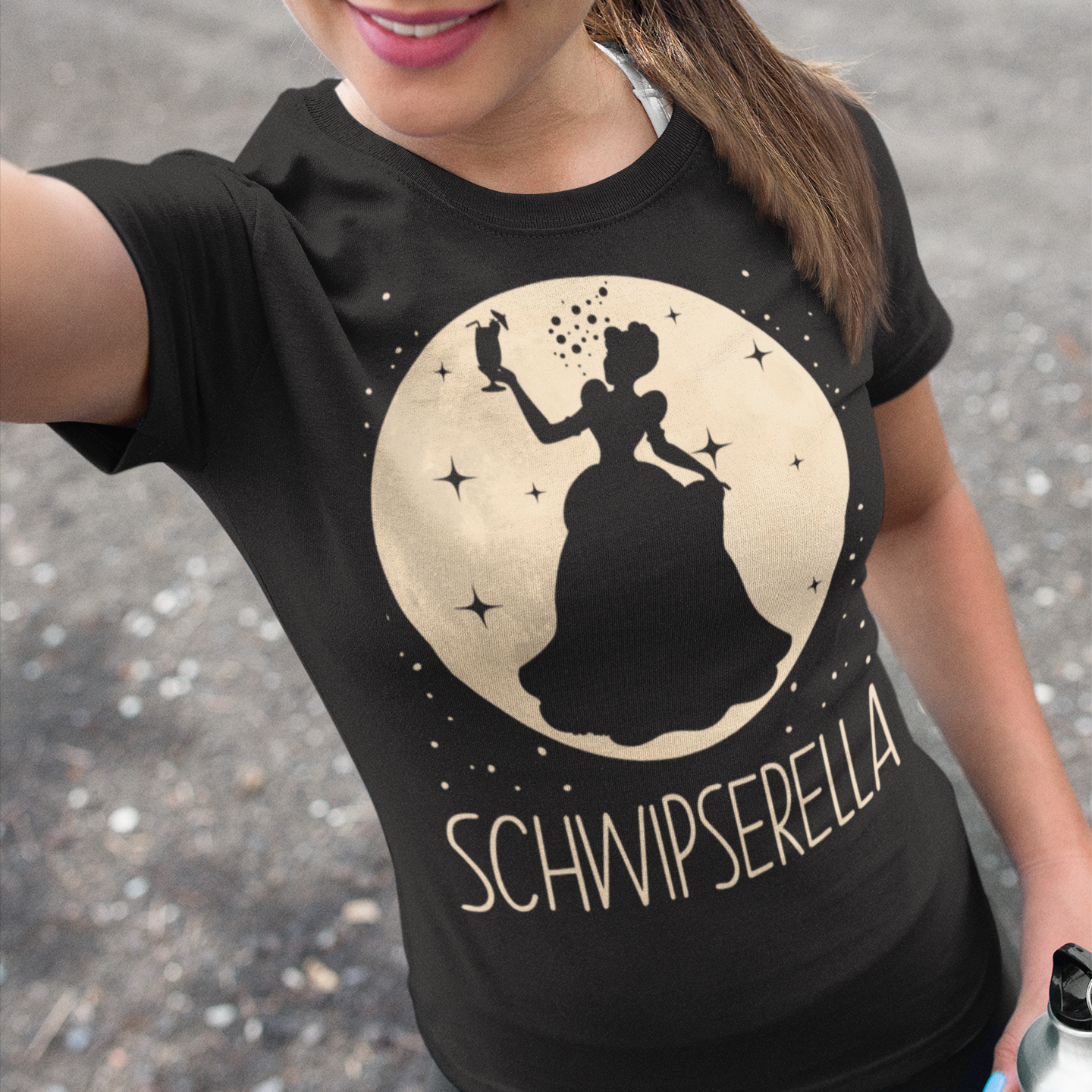 Mond Prinzessin - Schwipserella - Damen Premium Bio T-Shirt