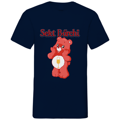 Sekt Bärchi - Glücksbärchi - Herren V-Neck Shirt Navy