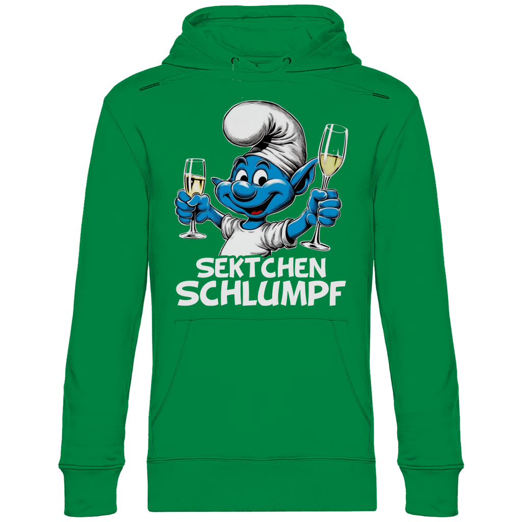 Sektchen Schlumpf Grafik - Unisex Hoodie Kelly Green