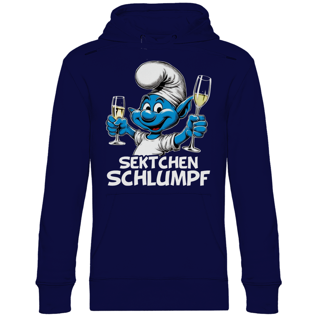 Sektchen Schlumpf Grafik - Unisex Hoodie Navy Blue