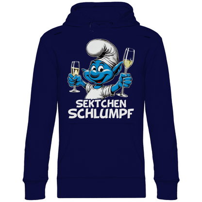 Sektchen Schlumpf Grafik - Unisex Hoodie Navy Blue