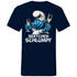 Sektchen Schlumpf Grafik - Herren V-Neck Shirt Navy