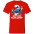 Sektchen Schlumpf Grafik - Herren V-Neck Shirt Red
