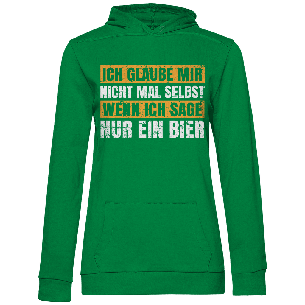 Ich glaube mir nicht mal selbst - Damen Hoodie Kelly Green