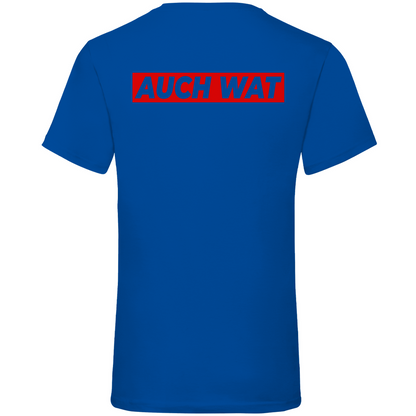 Hinten steht auch wat - Beidseitiger Druck - Herren V-Neck Shirt