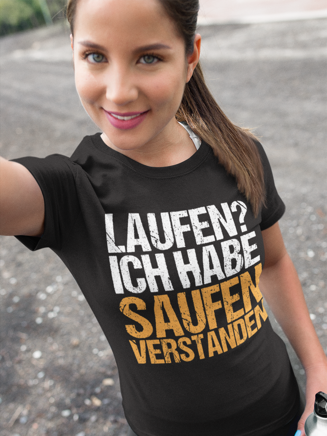 Laufen? Ich habe saufen verstanden - Damen Premium Bio T-Shirt