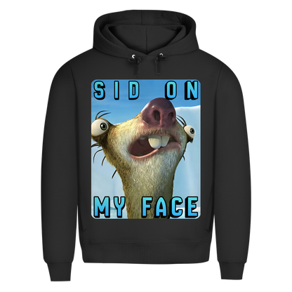 SID ON MY FACE - Herren Premium Bio Hoodie Black Pure