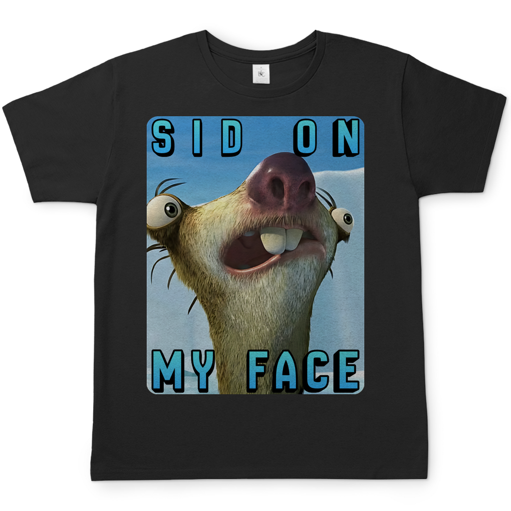 SID ON MY FACE - Herren T-Shirt Black