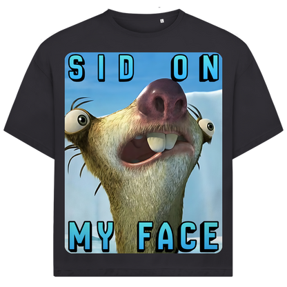 SID ON MY FACE - Jack and Jones Oversize T-Shirt Asphalt