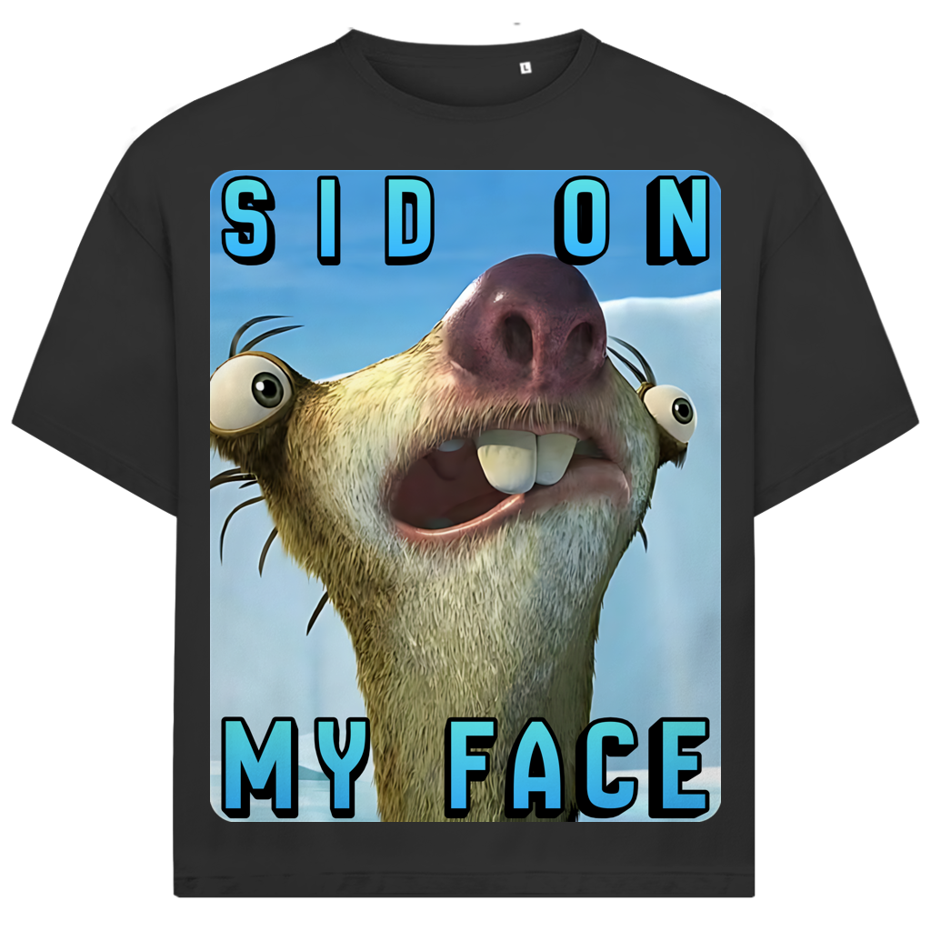 SID ON MY FACE - Jack and Jones Oversize T-Shirt Black