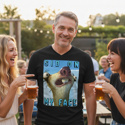 SID ON MY FACE - Herren V-Neck T-Shirt