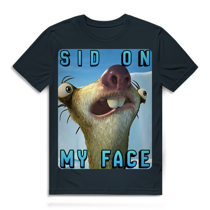 SID ON MY FACE - Herren Premium Bio T-Shirt Dark Grey Solid