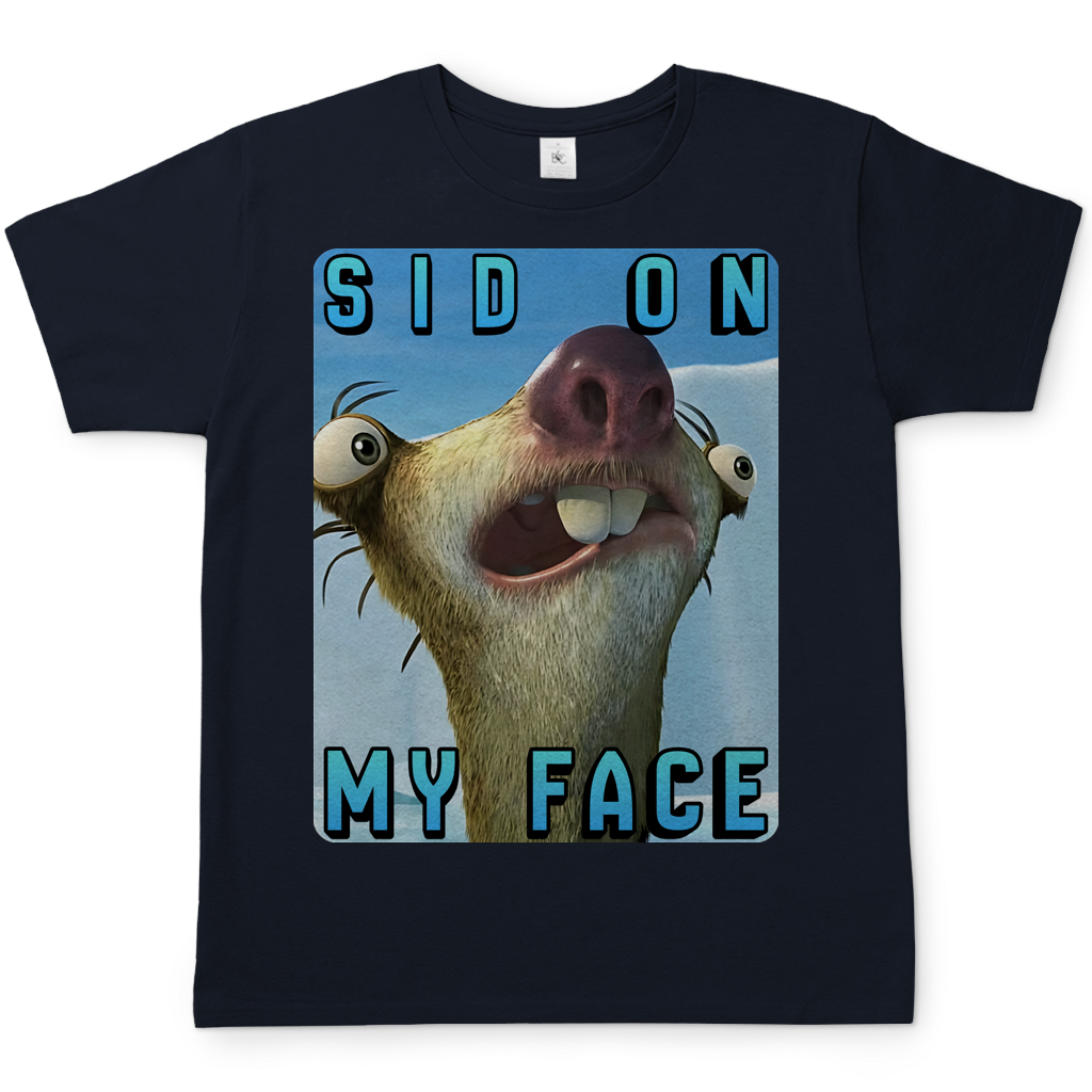 SID ON MY FACE - Herren T-Shirt Navy
