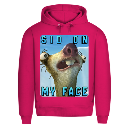 SID ON MY FACE - Herren Premium Bio Hoodie Magenta Pink
