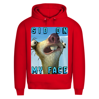 SID ON MY FACE - Herren Premium Bio Hoodie Red