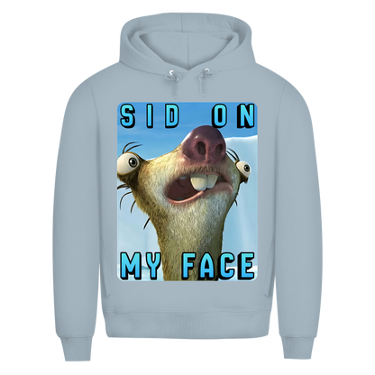 SID ON MY FACE - Herren Premium Bio Hoodie Blue Fog