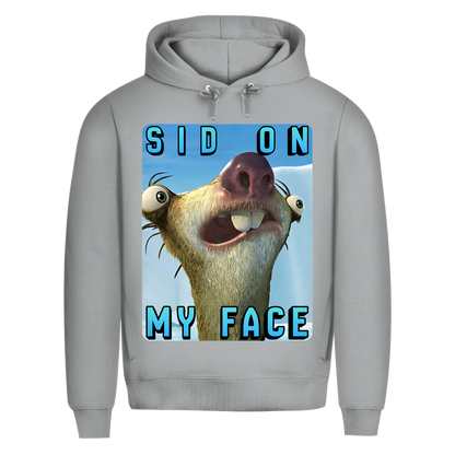 SID ON MY FACE - Herren Premium Bio Hoodie Heather Grey