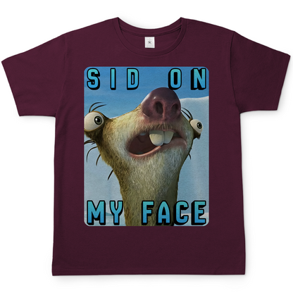 SID ON MY FACE - Herren T-Shirt Burgundy
