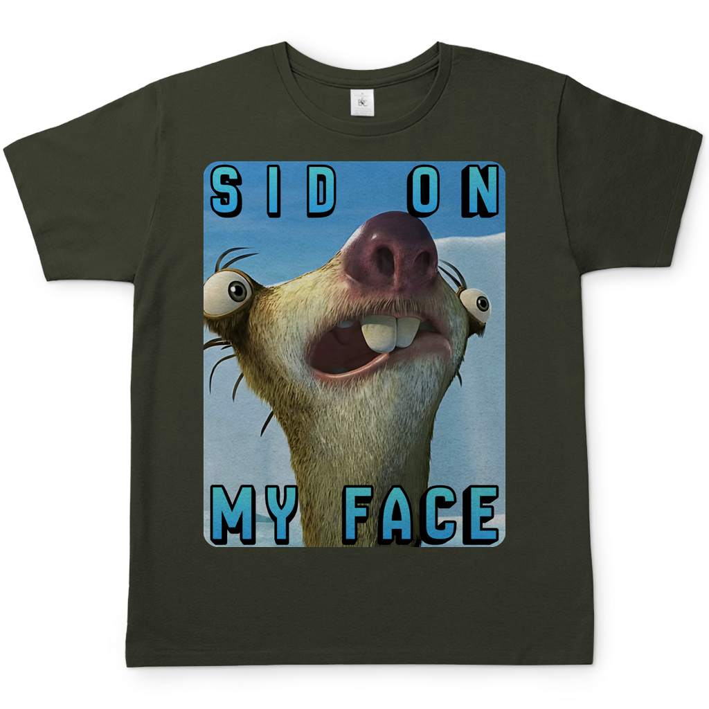 SID ON MY FACE - Herren T-Shirt Urban Khaki