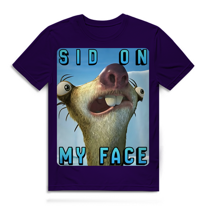 SID ON MY FACE - Herren Premium Bio T-Shirt Urban Purple