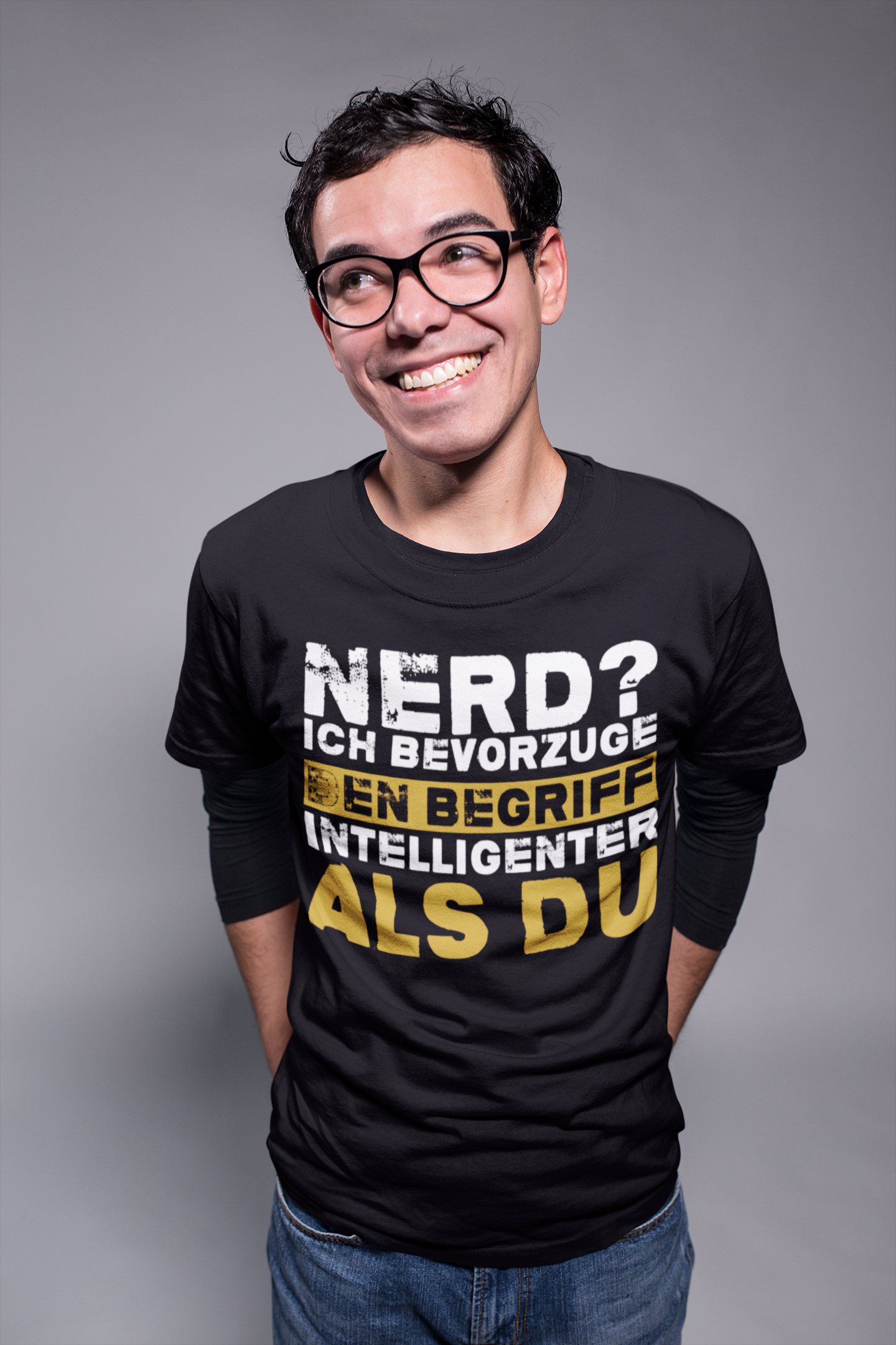 Lustiges Nerd Shirt für Herren – Ich bevorzuge intelligenter als du