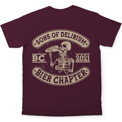 Sons of Delirium BC 2021 Bier Chapter - Herren Shirt Burgundy