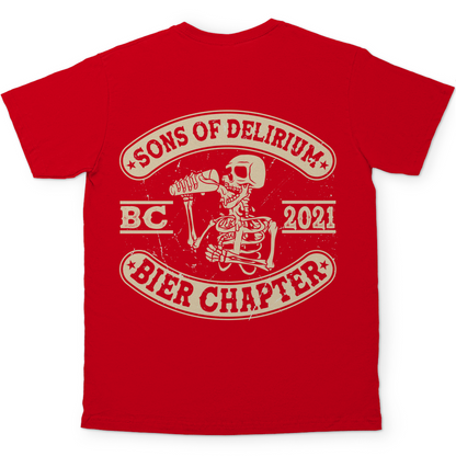 Sons of Delirium BC 2021 Bier Chapter - Herren Shirt Red