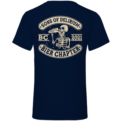 Sons of Delirium BC 2021 Bier Chapter - Herren V-Neck Shirt Navy