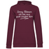 Sorry Männer ich bin nur zum saufen hier - Damen Hoodie Wine