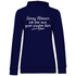 Sorry Männer ich bin nur zum saufen hier - Damen Hoodie Navy Blue