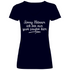 Sorry Männer ich bin nur zum saufen hier - V-Neck Damenshirt Deep Navy