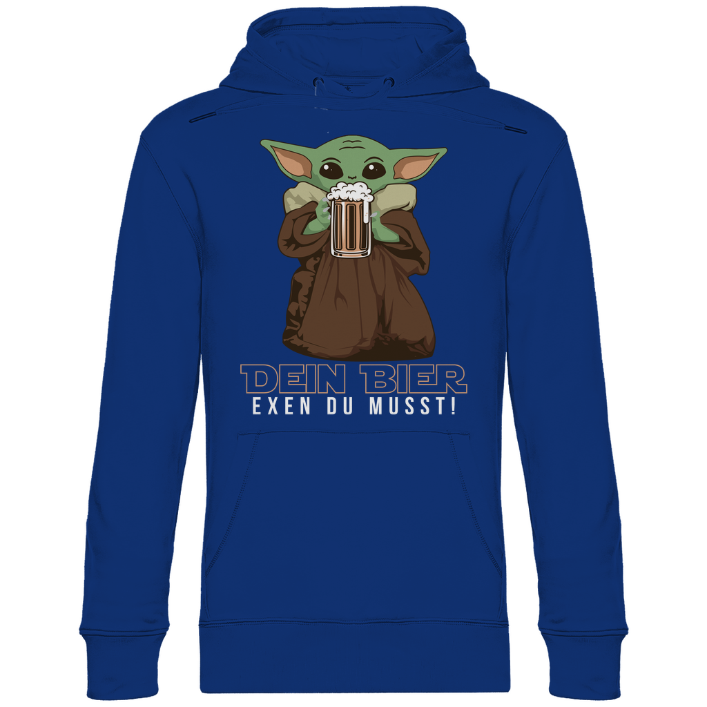 Dein Bier exen du musst Baby Yoda - Unisex Hoodie Royal