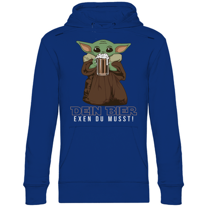 Dein Bier exen du musst Baby Yoda - Unisex Hoodie Royal