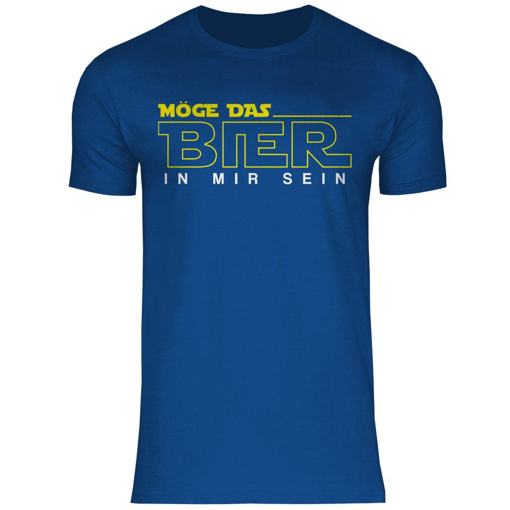 Möge das Bier in mir sein - Star Wars - Herren Shirt Royal Blue