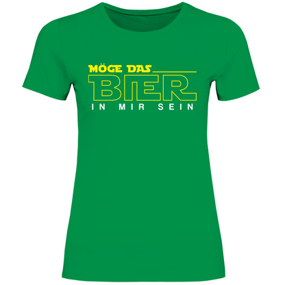 Möge das Bier in mir sein - Star Wars - Damenshirt Kelly Green