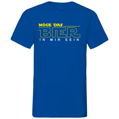 Möge das Bier in mir sein - Star Wars - Herren V-Neck Shirt Royal Blue