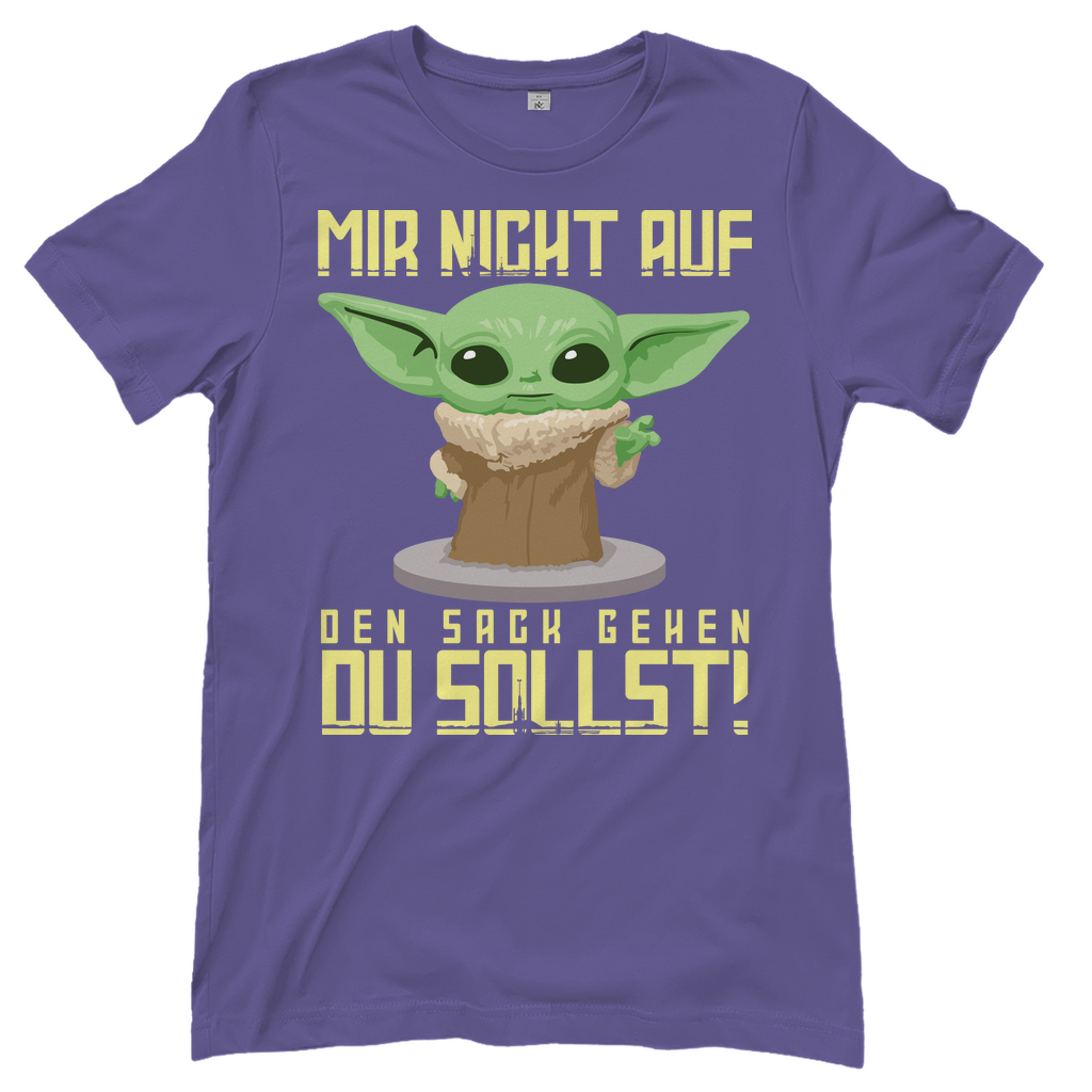 Mir nicht auf den Sack gehen du sollst Baby Yoda Grogu - Damenshirt Millennial Lilac
