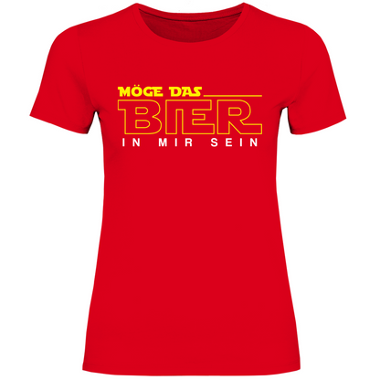 Möge das Bier in mir sein - Star Wars - Damenshirt Red