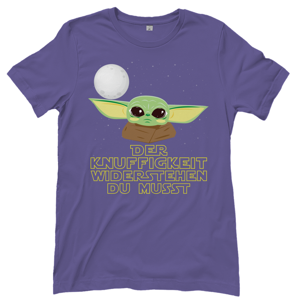 Der Knuffigkeit widerstehen du musst - Baby Yoda Grogu - Damenshirt Millennial Lilac