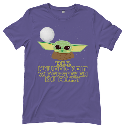 Der Knuffigkeit widerstehen du musst - Baby Yoda Grogu - Damenshirt Millennial Lilac