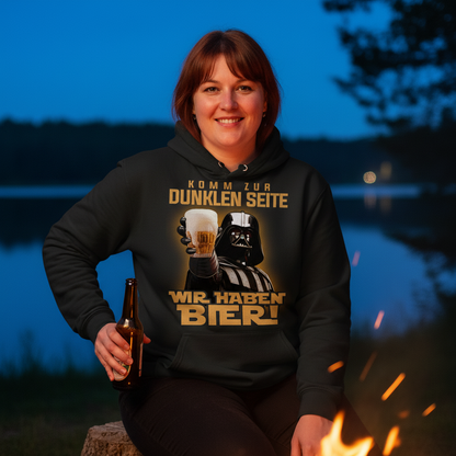 Komm zur dunklen Seite wir haben Bier Darth Vader - Damen Hoodie