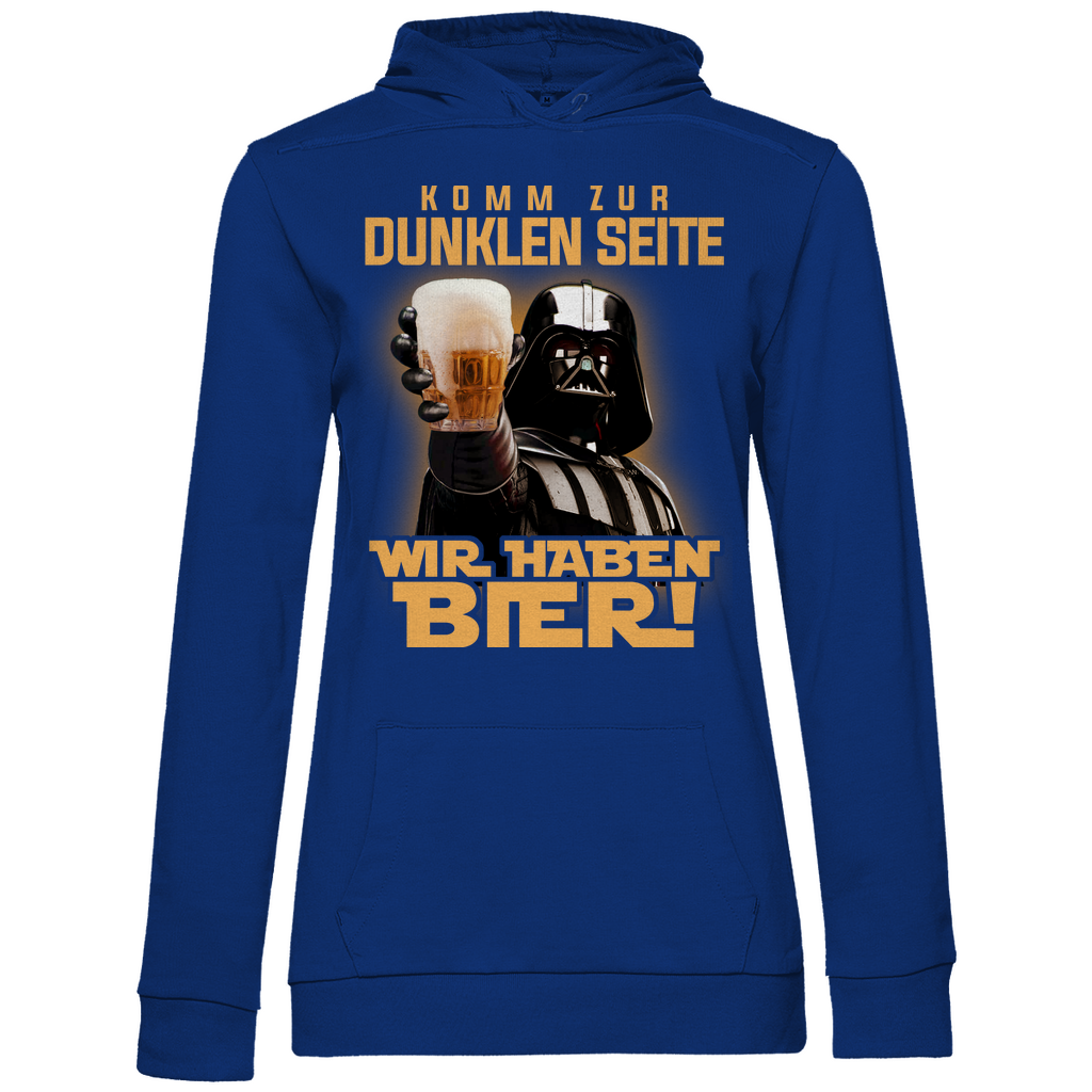Komm zur dunklen Seite wir haben Bier Darth Vader - Damen Hoodie Royal