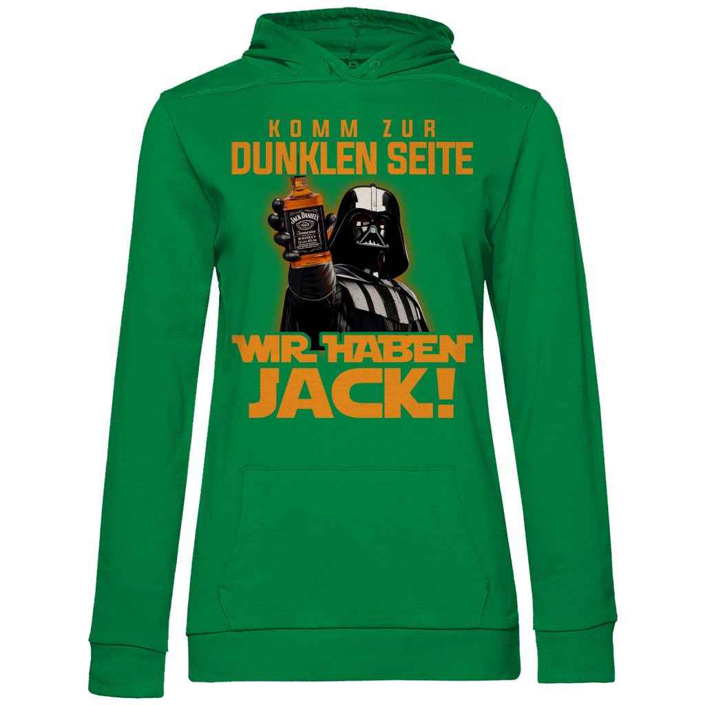 Komm zur dunklen Seite wir haben Jack Darth Vader - Damen Hoodie Kelly Green