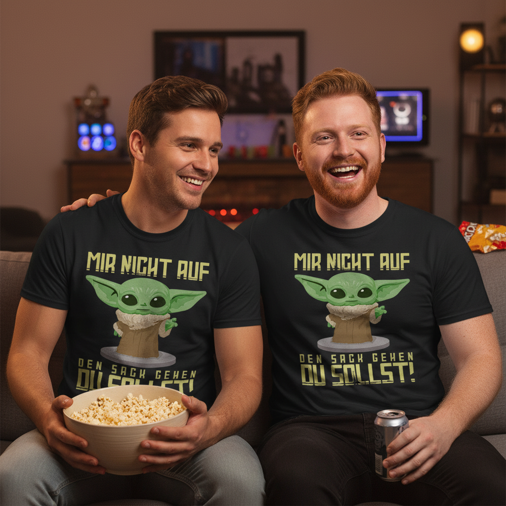 Mir nicht auf den Sack gehen du sollst Baby Yoda Grogu - Herren Shirt