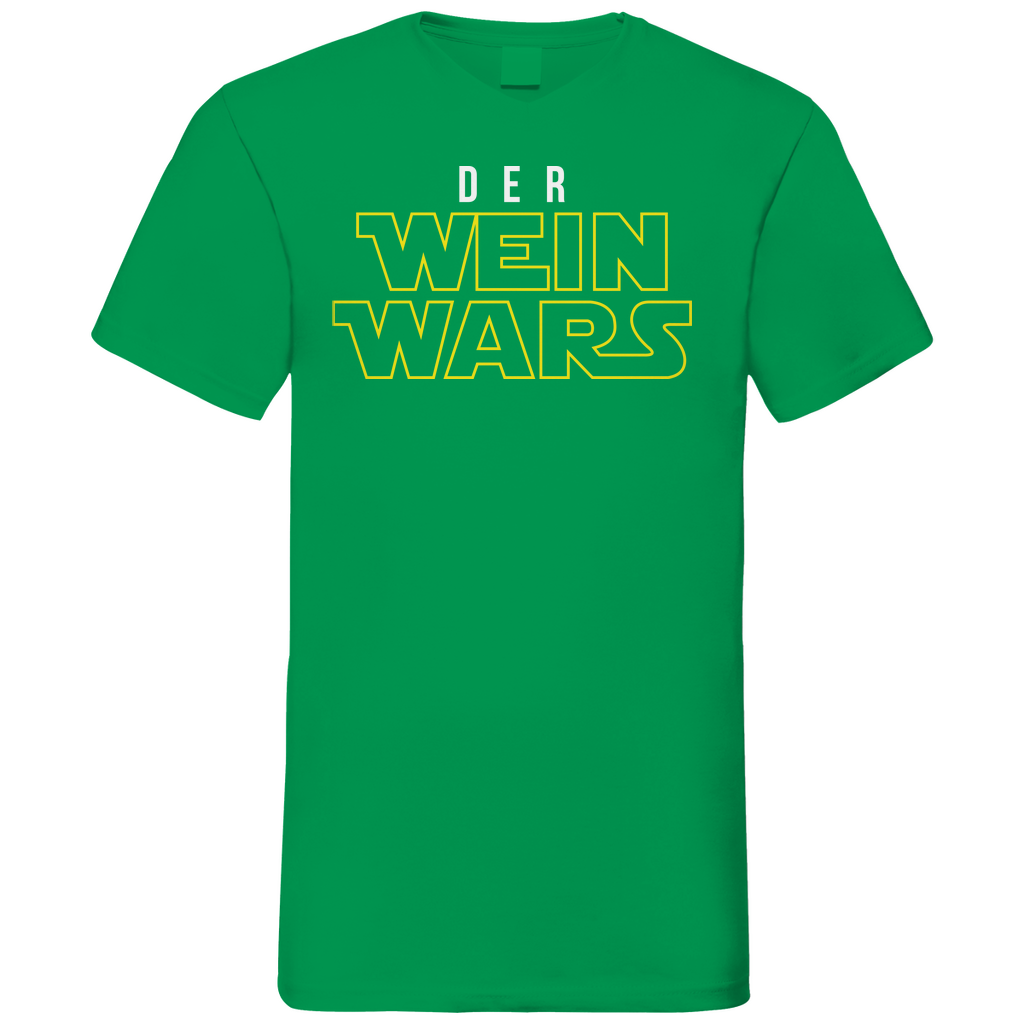 Der Wein Wars Star Wars - Herren V-Neck Shirt Kelly Green