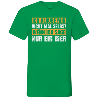Ich glaube mir nicht mal selbst - Herren V-Neck Shirt Kelly Green